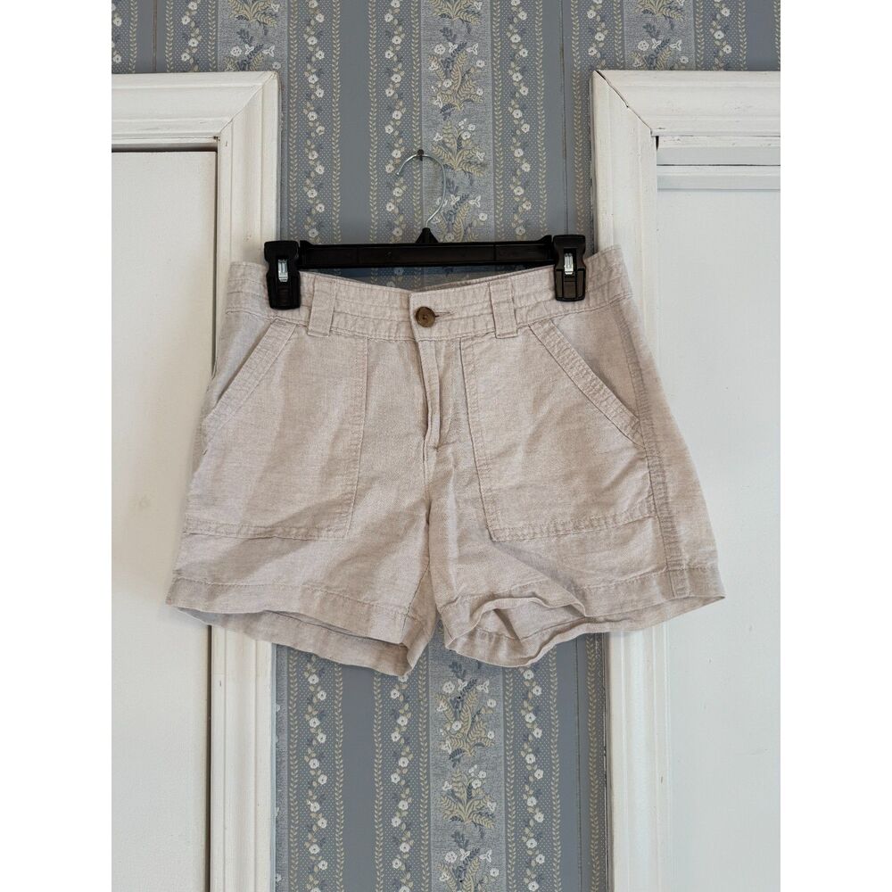 Banana Republic Linen Blend Khaki Shorts, 2